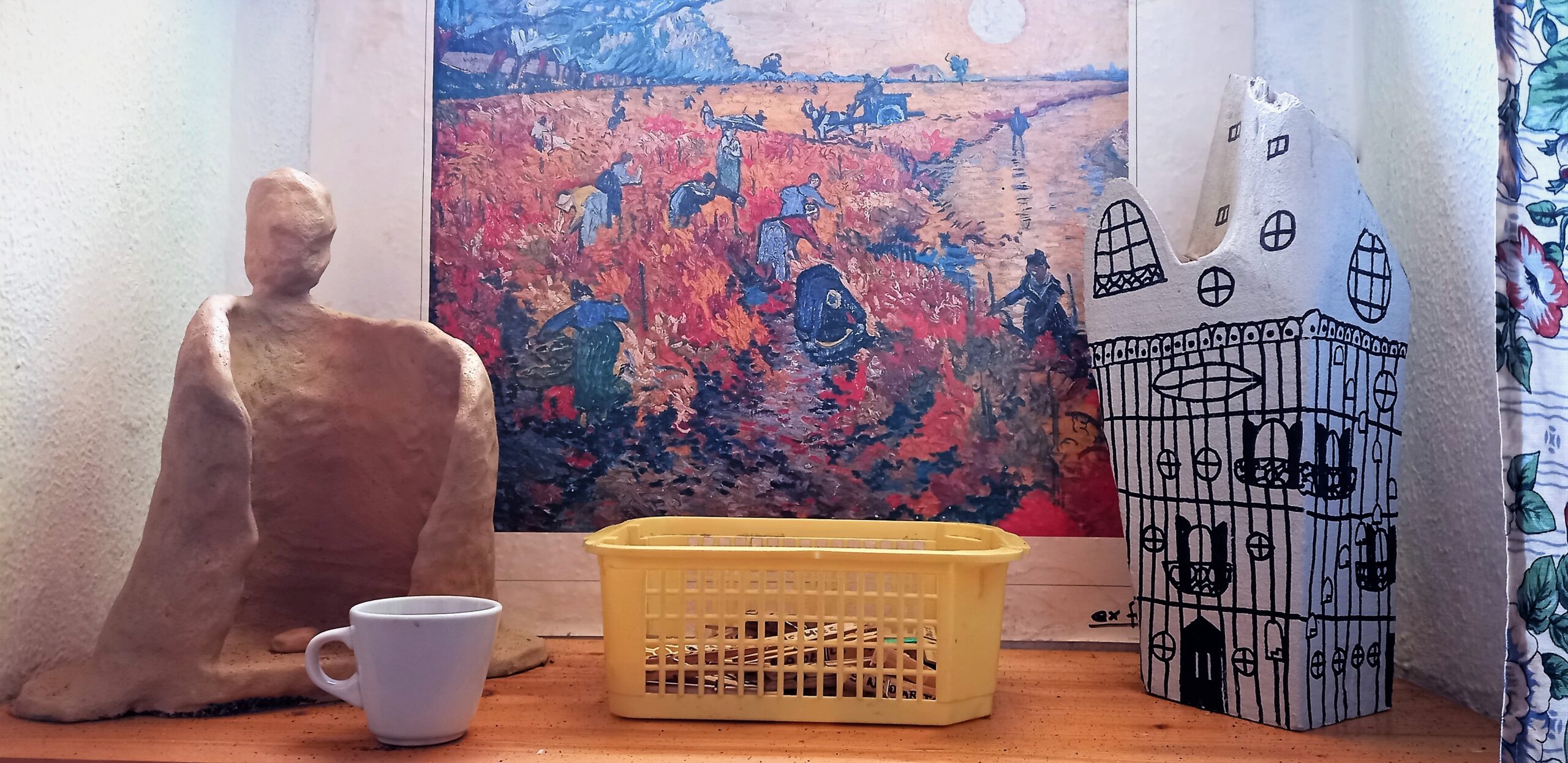 Statua Semenza, Les vignes rouges d'Arles, Vincent Van Gogh, Osso duro, Ora del Caffè Mezzanine Living